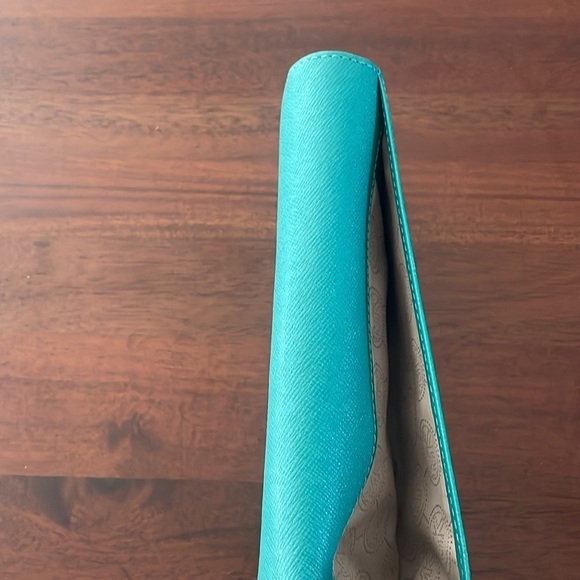 MICHAEL KORS Wallet multi card holder zip change compartment gold hardware - Picture 5 of 14